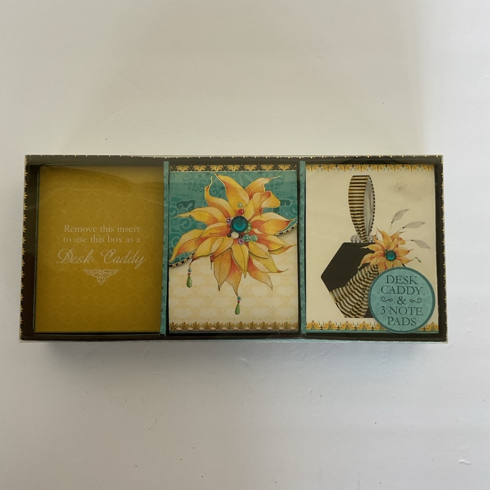Katie Follows Notepad and desk caddy set. NWT